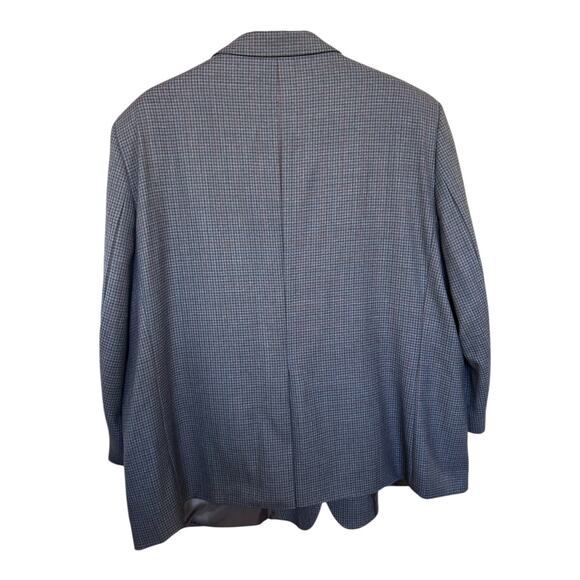 Petrocelli Men's Preppy 100% Wool Check Pattern Sport Coat Size 58R - Picture 7 of 8